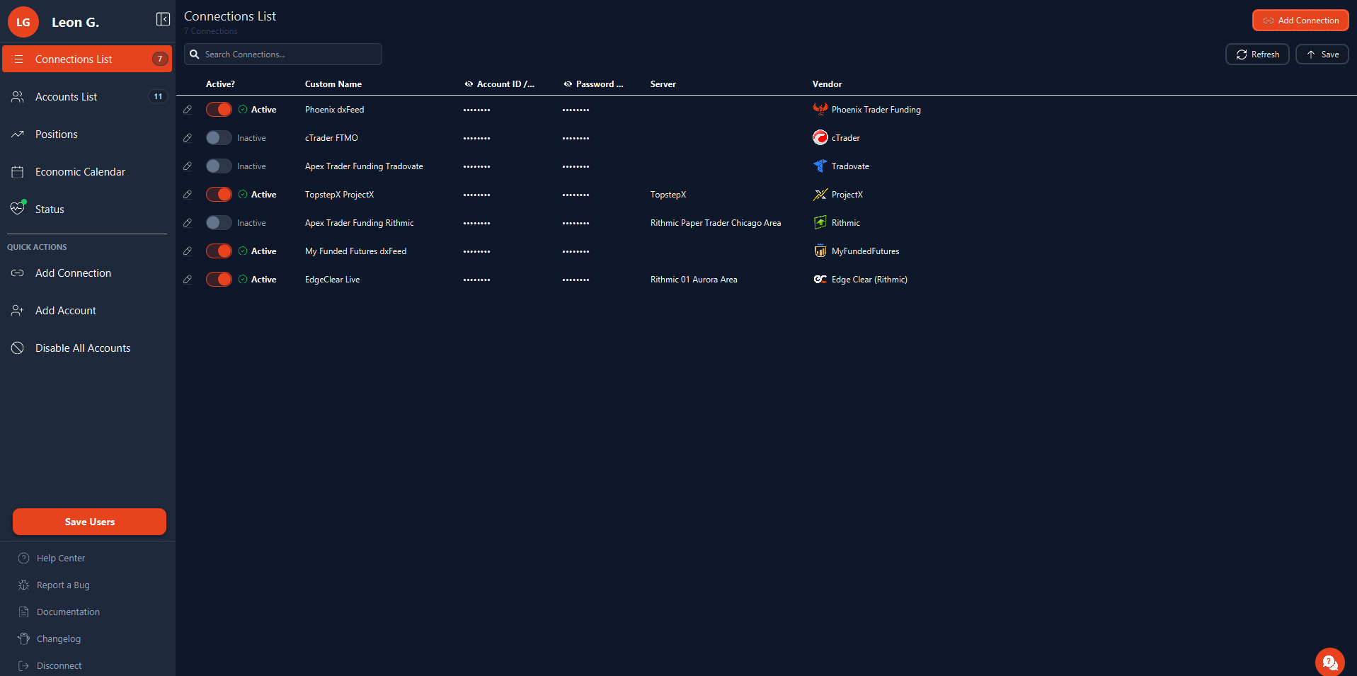 Thor Desktop Client Interface
